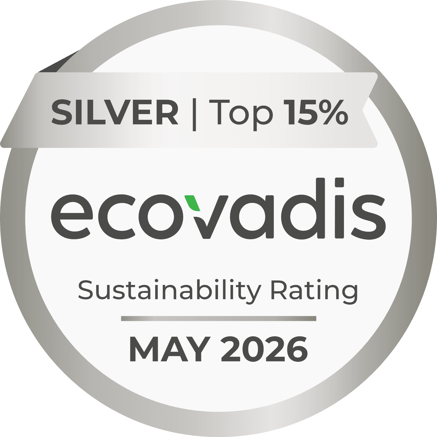 Ecovadis Silver Medal 2026